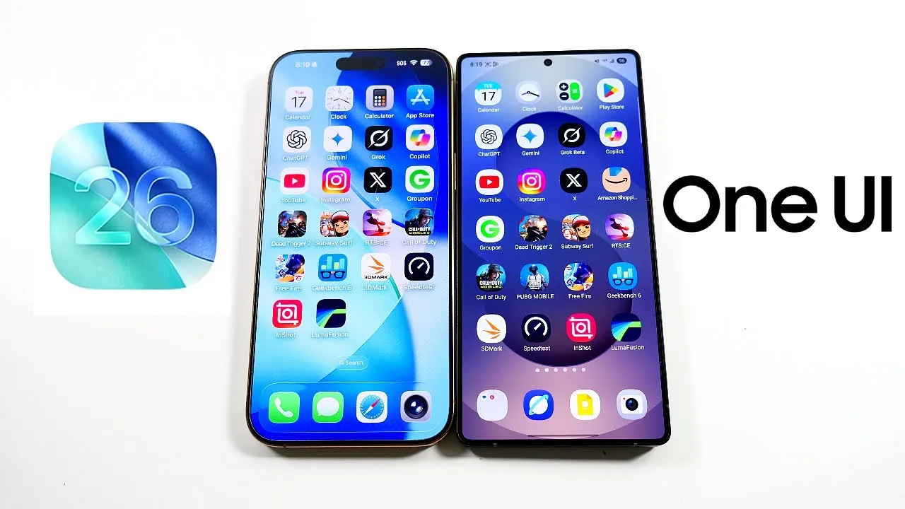 iOS 26 vs One UI 8