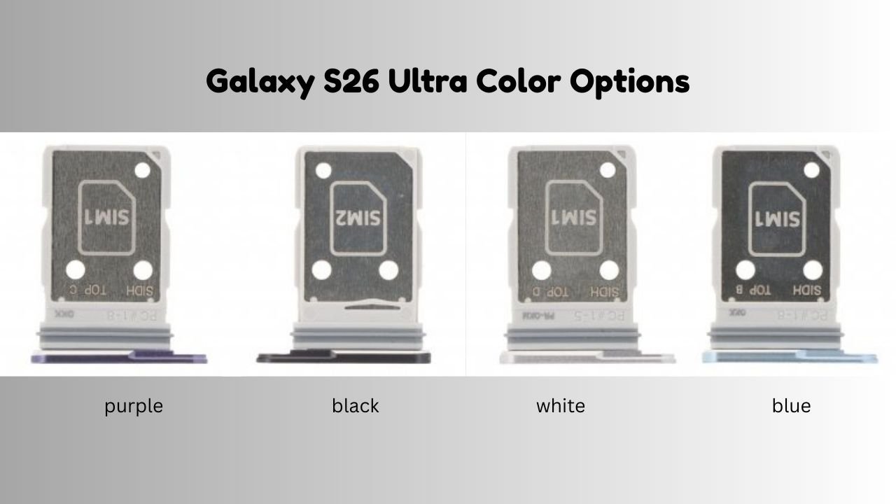 Galaxy S26 Ultra Color Options