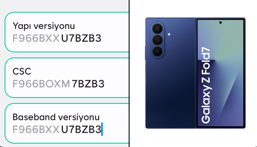 Galaxy Z Fold 7 One UI 8.5 new test update
